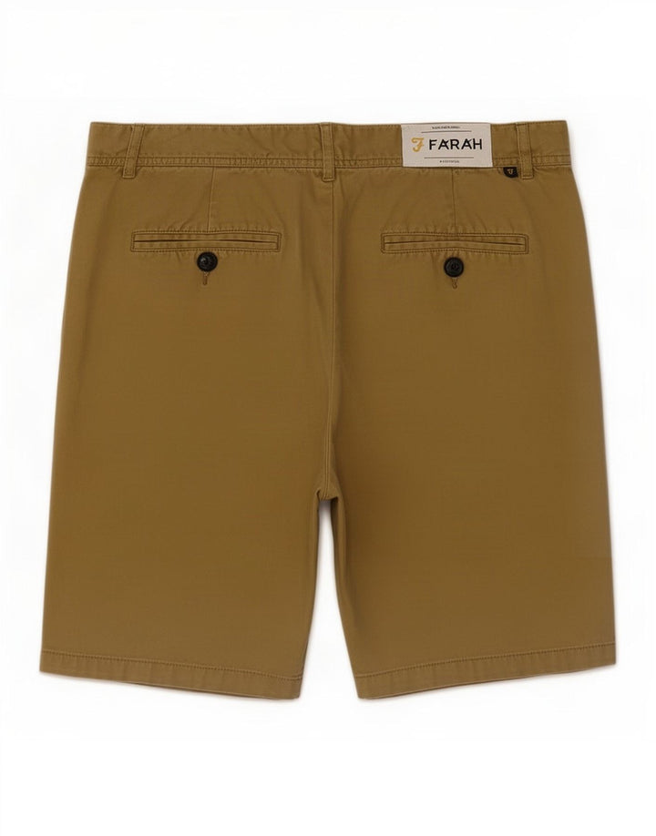 Farah Short Chino Homme Medium W32 Kaki Coton