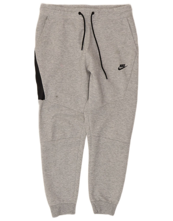 NIKE Pantalon de survêtement pour homme en coton color block gris moyen