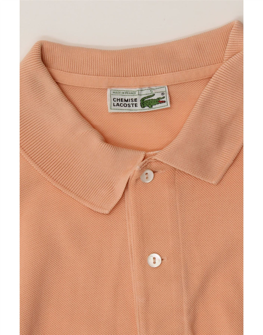LACOSTE Polo Homme Taille 5 Grand Coton Orange