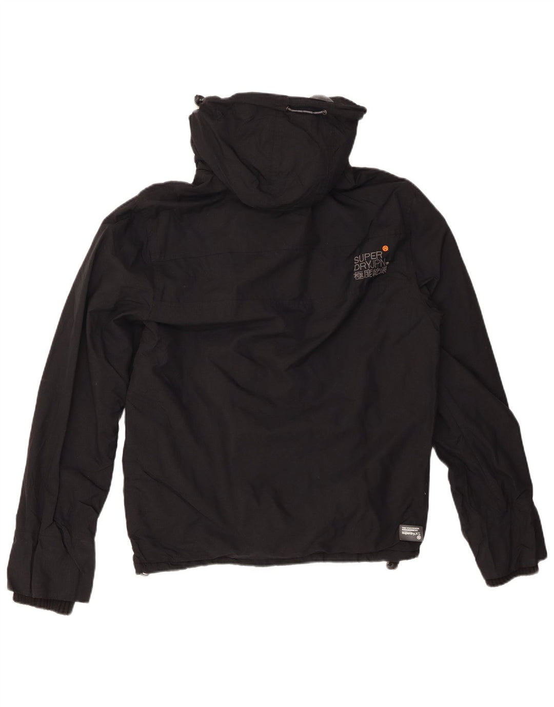 SUPERDRY Veste coupe-vent à capuche Windcheater pour femme UK 14 Medium Noir