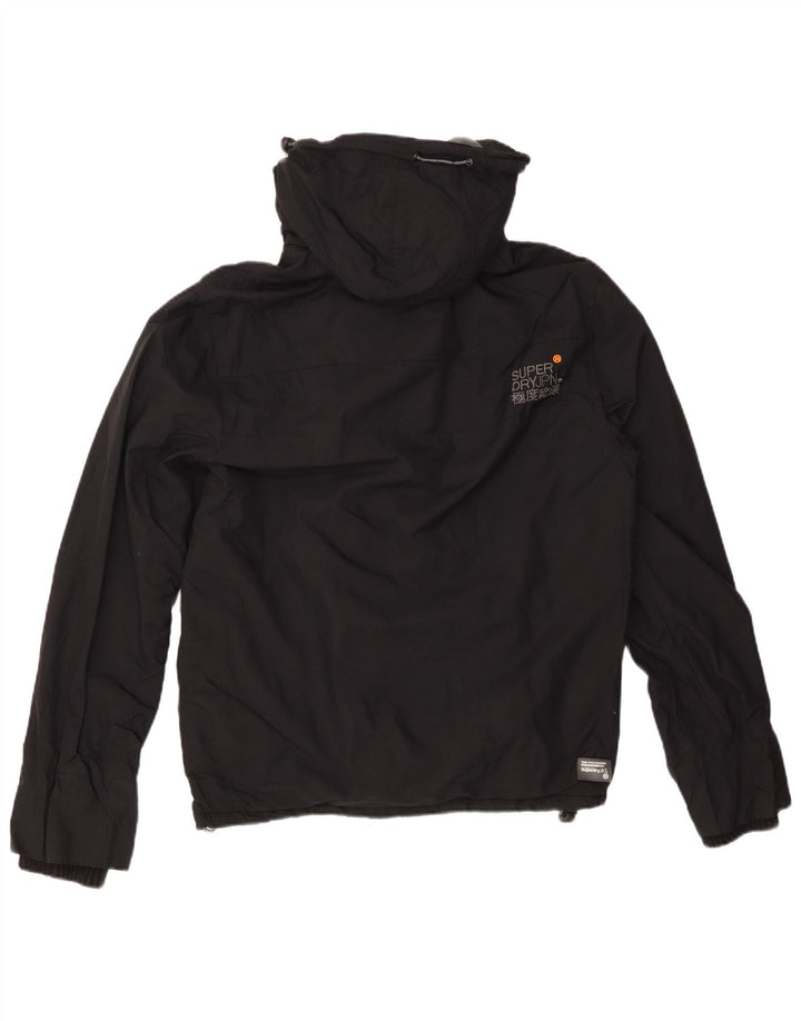 SUPERDRY Veste coupe-vent à capuche Windcheater pour femme UK 14 Medium Noir