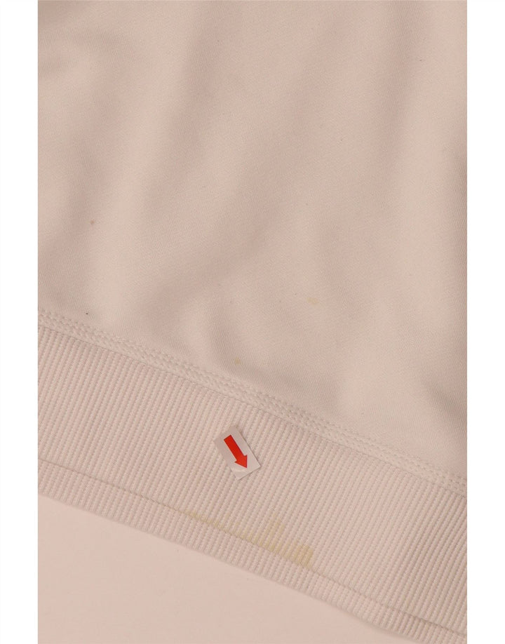 ADIDAS Hommes Climalite Sweatshirt Jumper Grand Blanc Colorblock Polyester