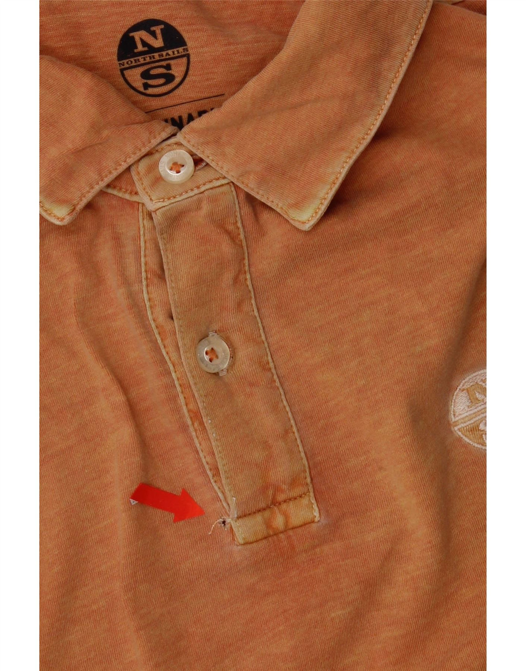 North Sails Polo Regular Fit Homme Petit Coton Orange