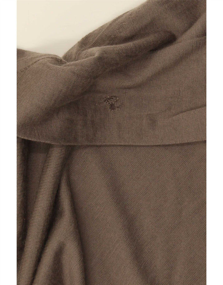 Massimo Dutti Pull col zippé pour homme en laine marron 2XL