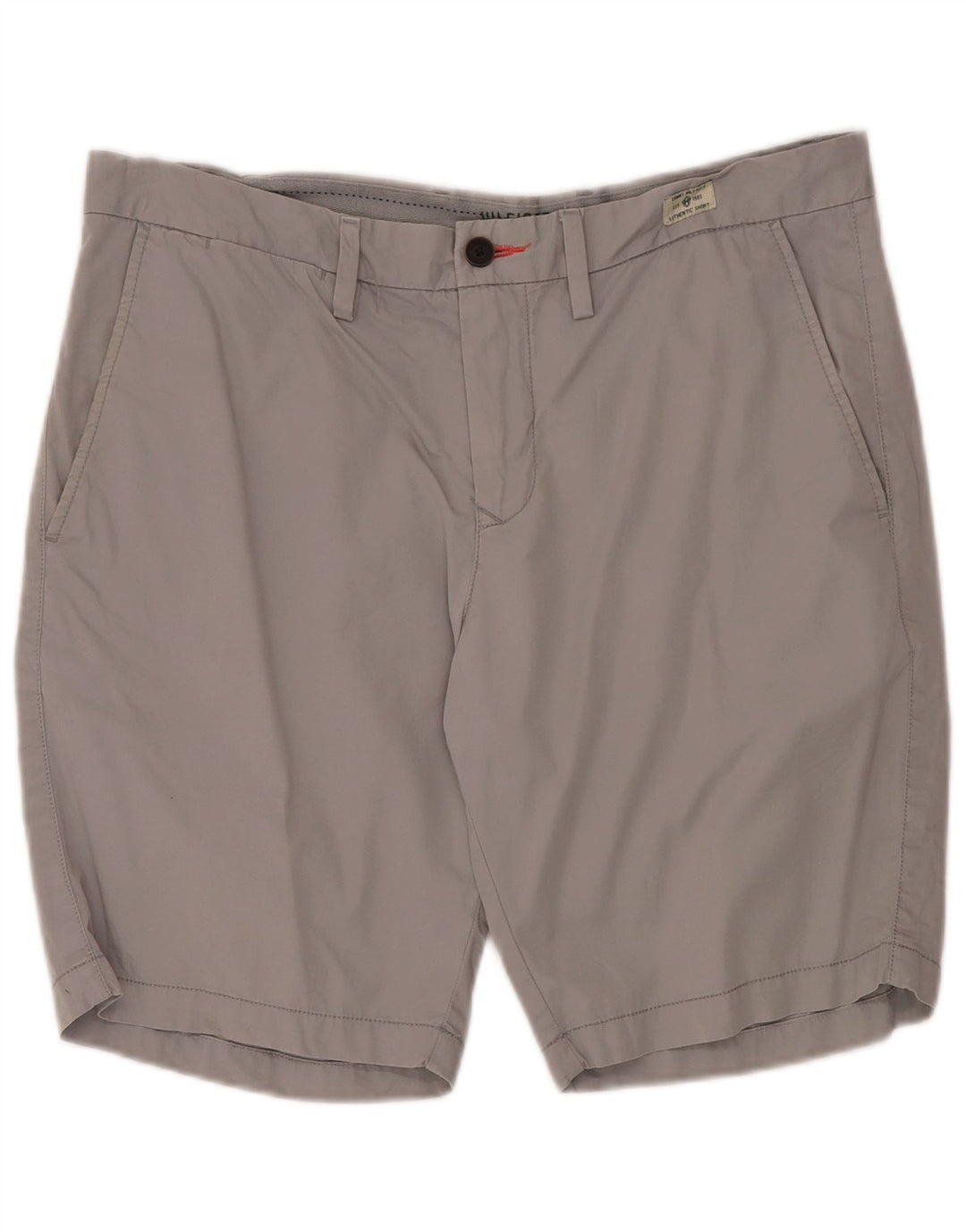 TOMMY HILFIGER Short Chino Homme W36 Large Gris Coton