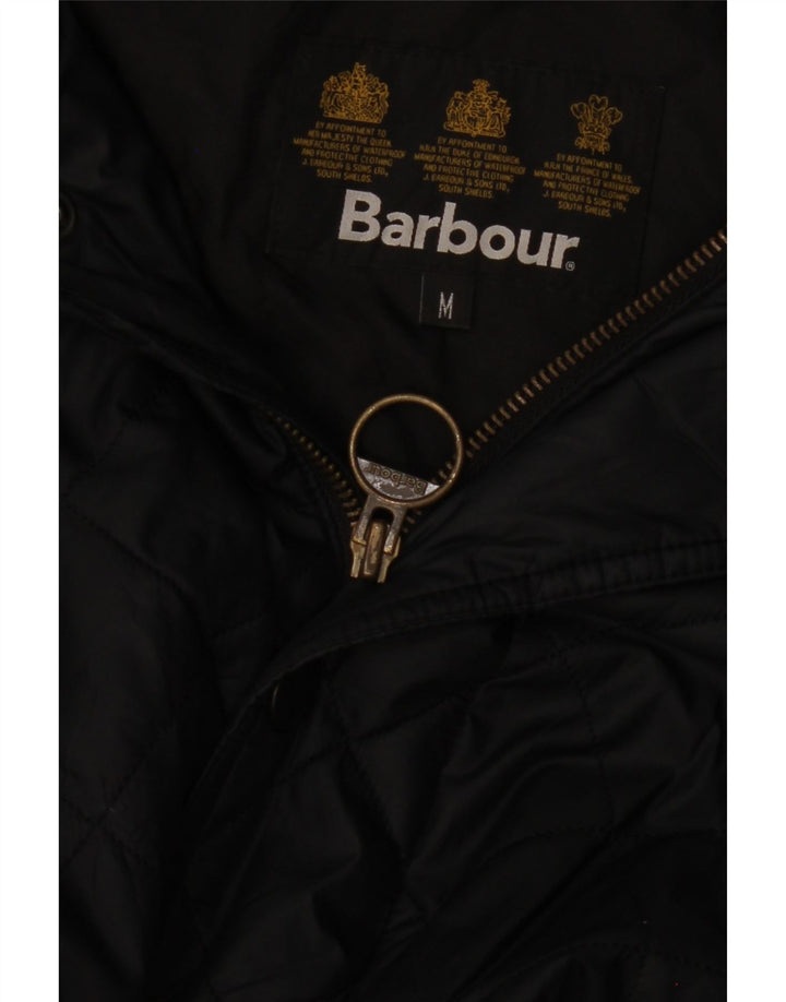 BARBOUR Mens Quilted Jacket UK 38 Medium Black Vintage Barbour and Second-Hand Barbour from Messina Hembry 