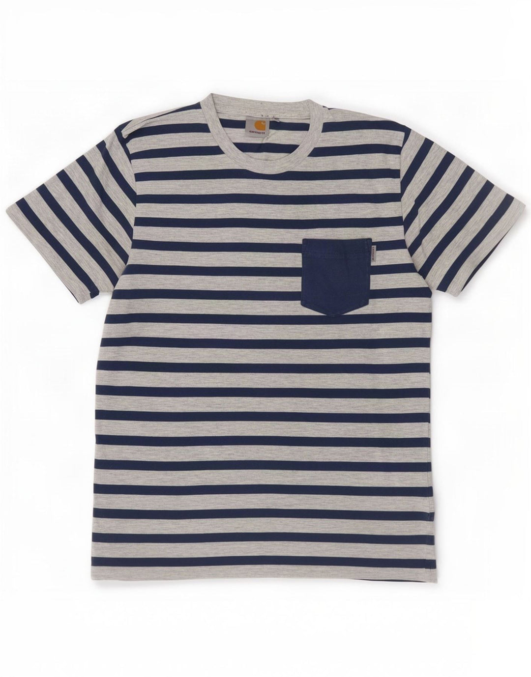 Carhartt T-Shirt Homme Gris Moyen Rayé Coton