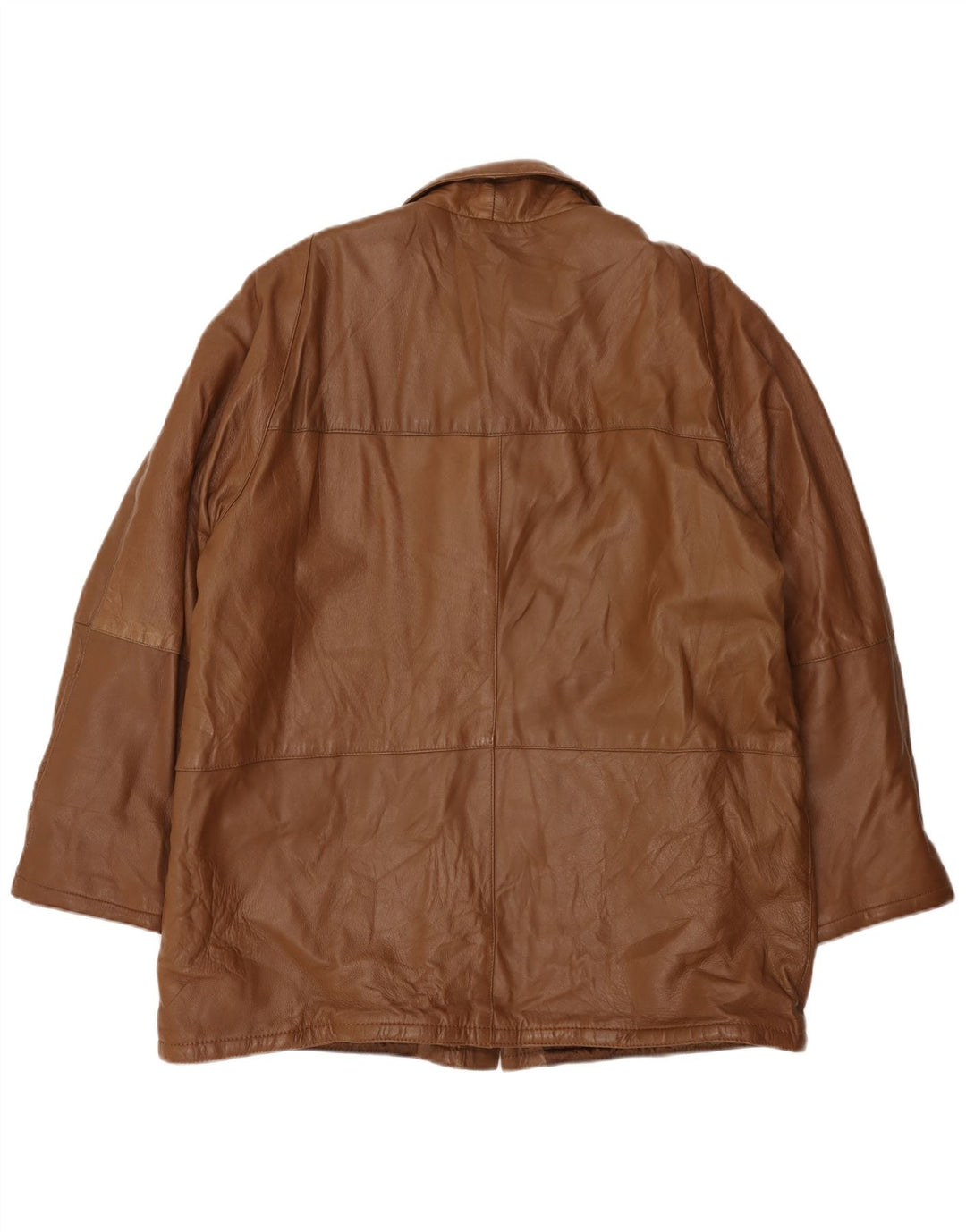 Veste en cuir homme vintage IT 58 4XL Cuir marron