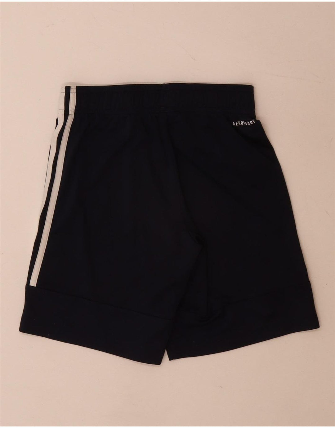 Short de sport Adidas garçon 9-10 ans bleu marine polyester
