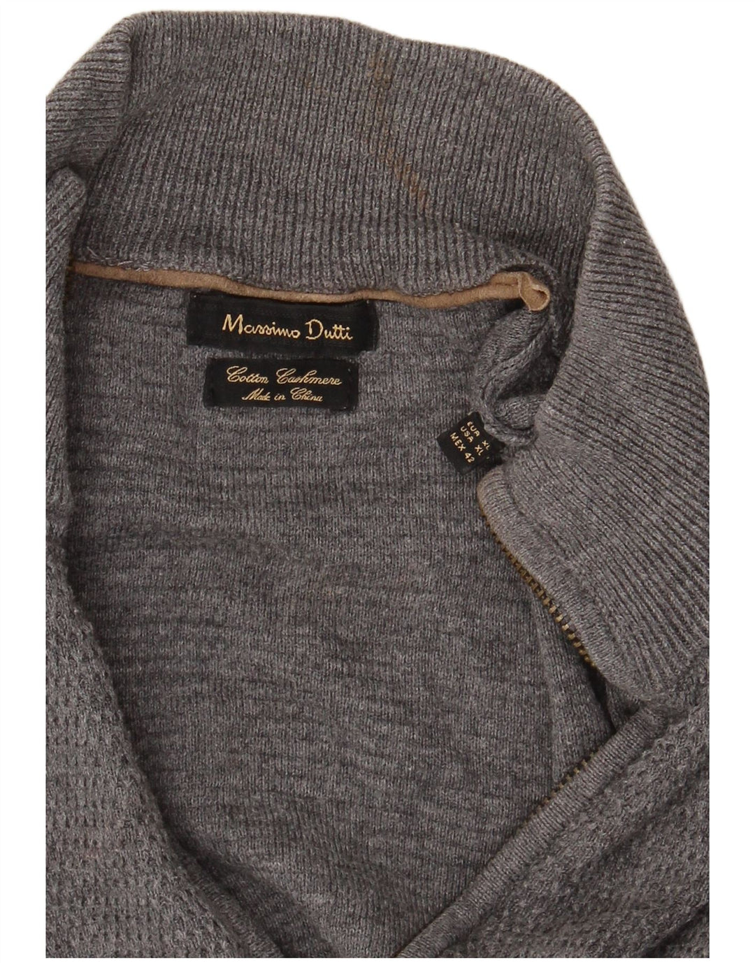 Massimo Dutti Cardigan zippé pour homme XL Gris