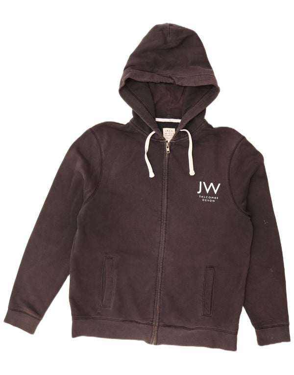 Jack Wills Salcombe Devon Pull à capuche zippé pour homme en coton Noir XL