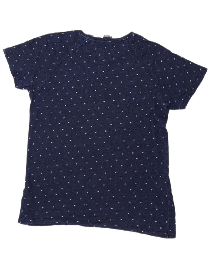 SCOTCH & SODA T-Shirt Homme Top XL Bleu Marine Pois Coton