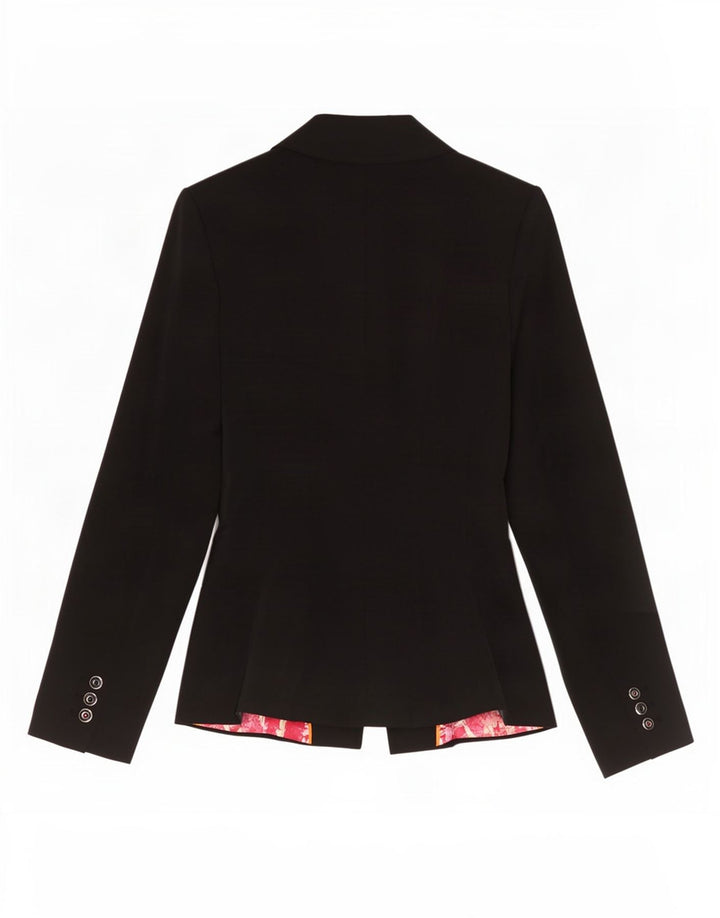 Ted Baker Veste blazer à 2 boutons pour femme Taille 1 XS Noir Polyester
