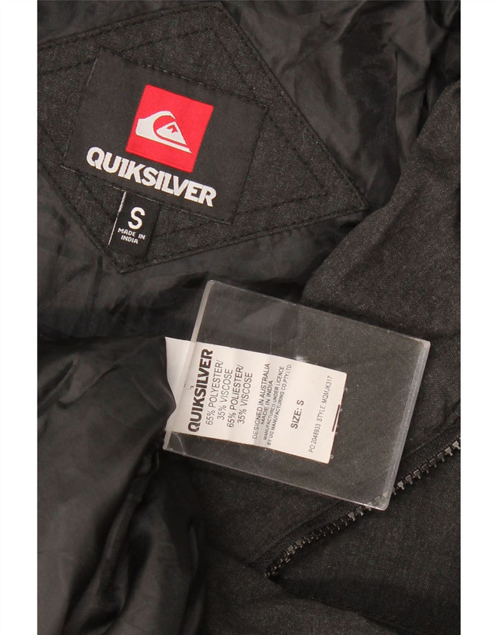 QUIKSILVER Veste Bomber Militaire Homme UK 36 Petit Gris Polyester
