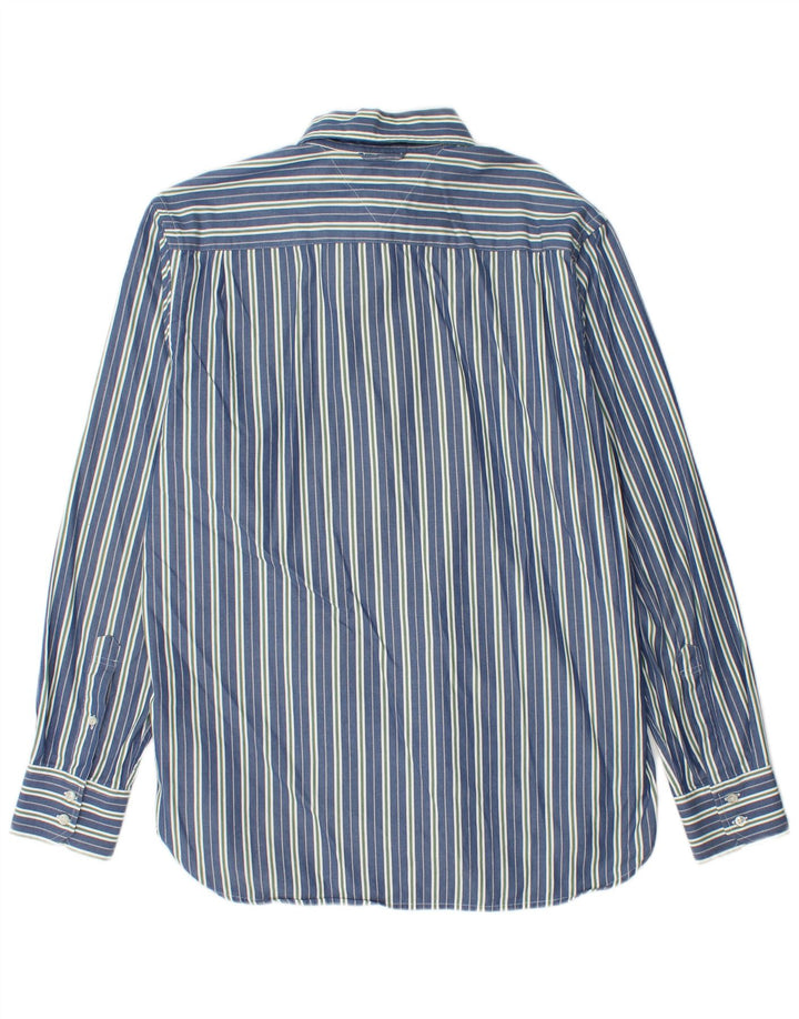 Tommy Hilfiger Chemise Homme Bleu Moyen Rayé Coton