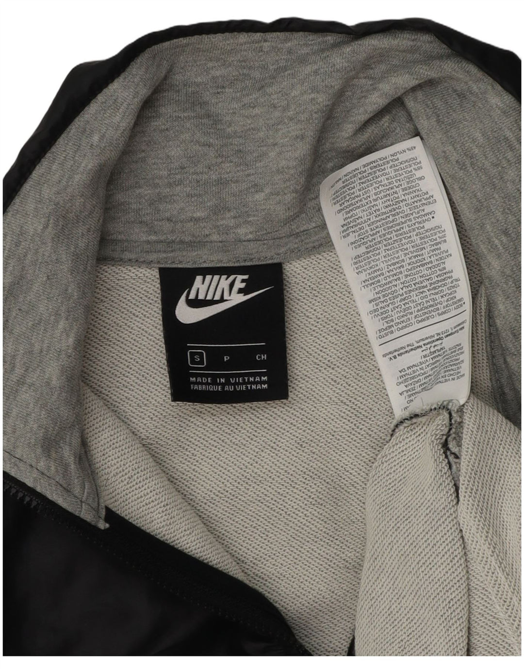 Nike Sweat-shirt court surdimensionné pour femme UK 10 Petit Gris Colorblock