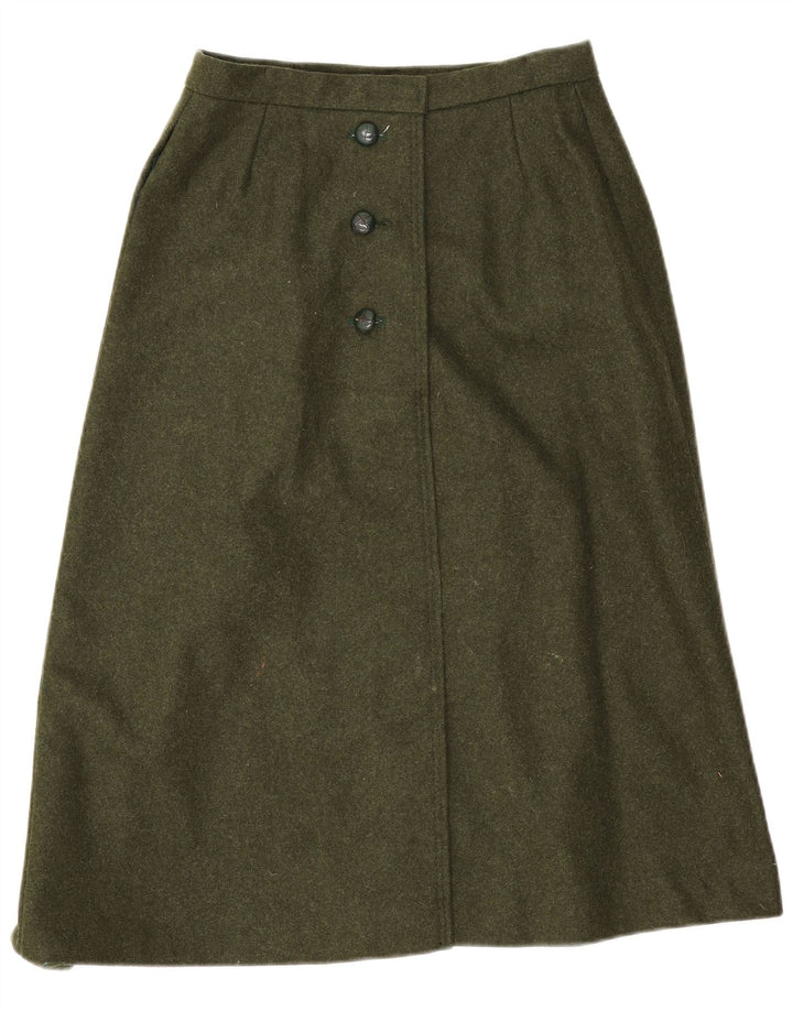 jupe trapèze femme vintage W26 Petit Kaki