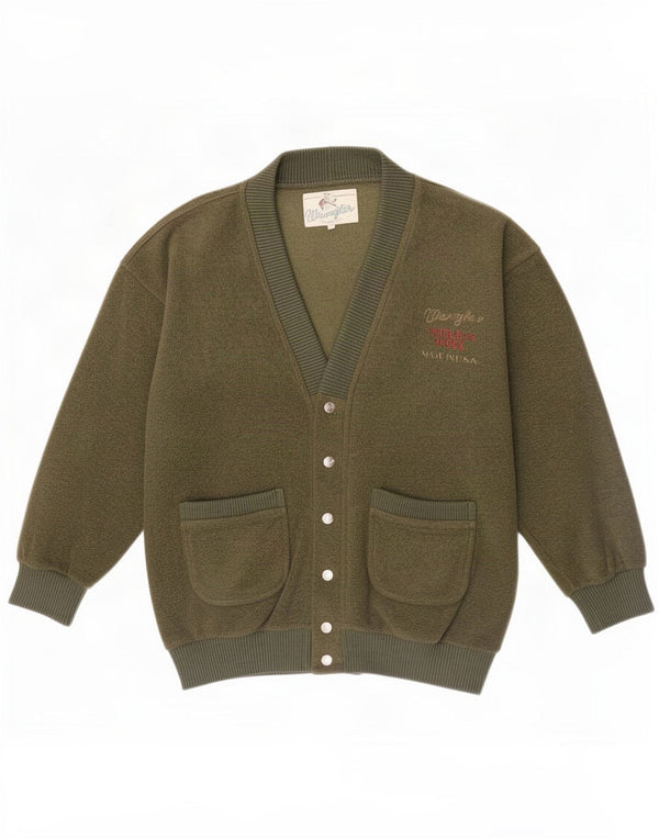 Wrangler Cardigan Homme Pull Vert Moyen Polyester