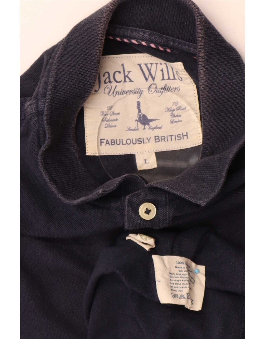 Jack Wills Polo Homme Grand Bleu Marine Coton
