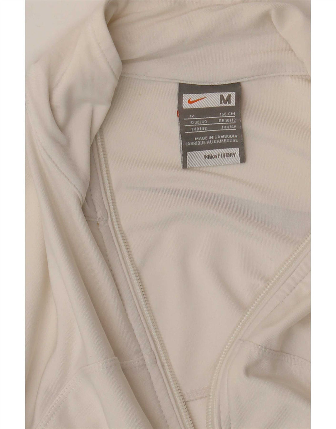 Nike Veste de survêtement graphique pour femme UK 10/12 Blanc moyen Colourblock