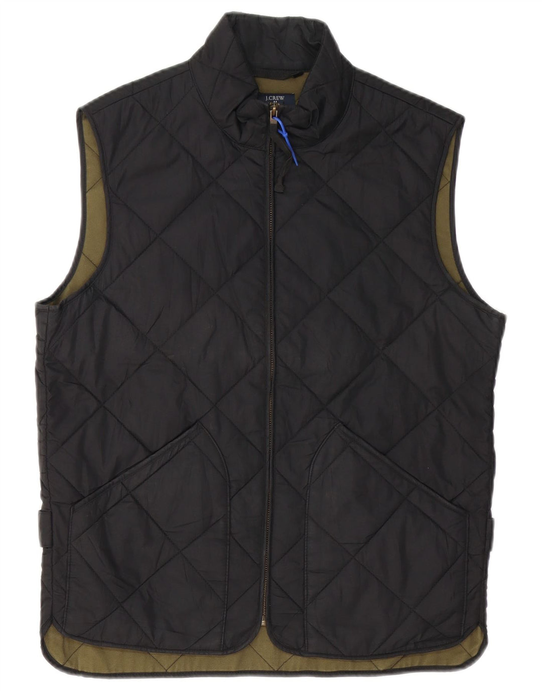 J. CREW Gilet matelassé pour homme UK 36 Small Noir Polyester
