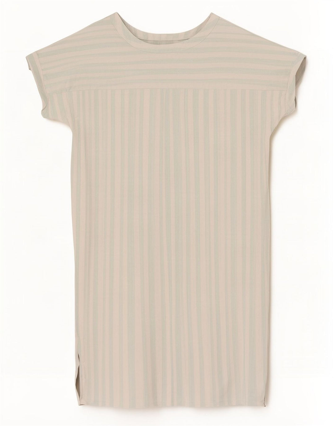 Max Mara Femme Robe Droite EU 42 Large Blanc Rayé Acétate