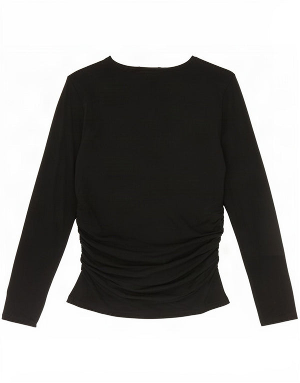 Marks & Spencer Haut à manches longues pour femme UK 44 Large Acrylique Noir
