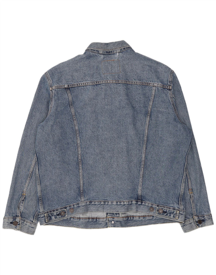 Levi's Veste en Jean Homme UK 42 XL Bleu Coton