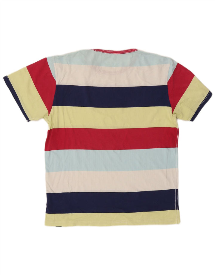 Joules T-Shirt Top Medium Multicolore Rayé Coton Homme