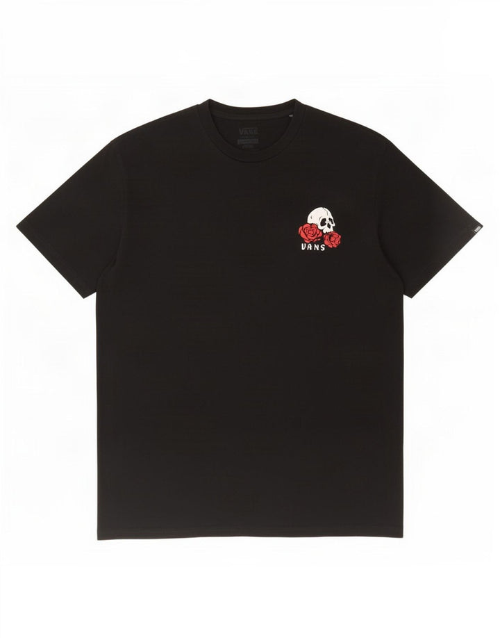 Vans T-shirt graphique pour hommes, grand, en coton noir