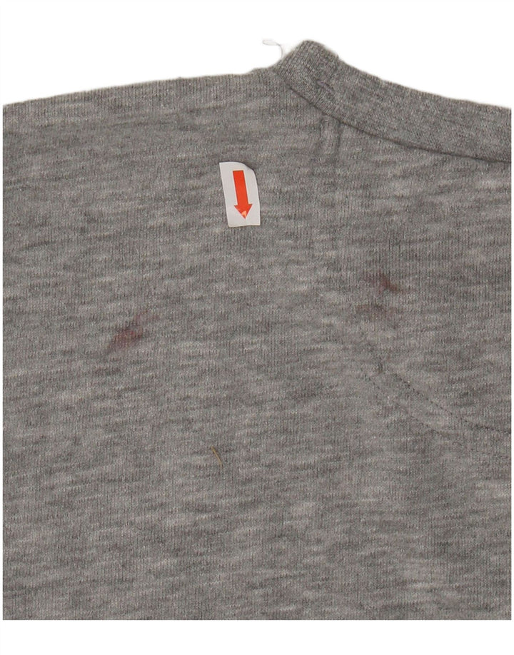CHAMPION Boys Graphic Sweatshirt Jumper 11-12 Years Large Grey Flecked