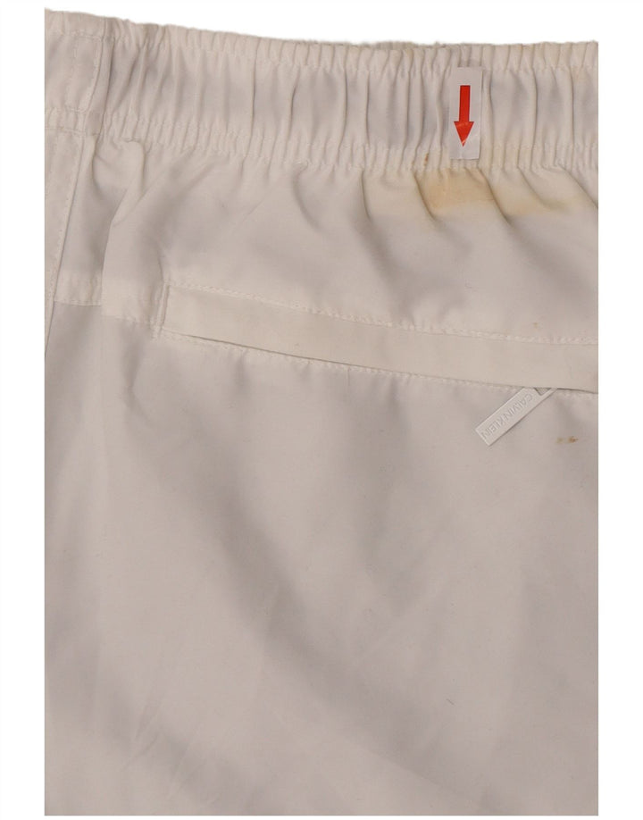 Calvin Klein Short de Bain Graphique Homme Blanc Moyen Colorblock