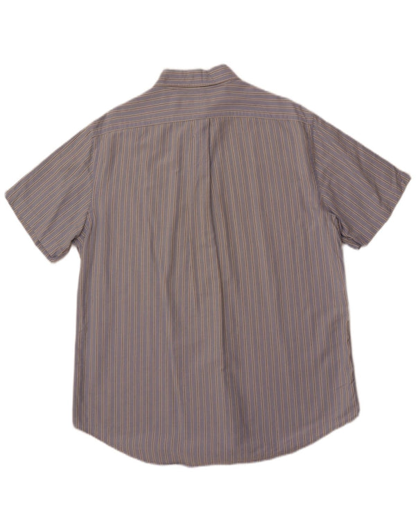 POLO RALPH LAUREN Chemise à manches courtes pour hommes, coupe classique, grandes rayures bleues