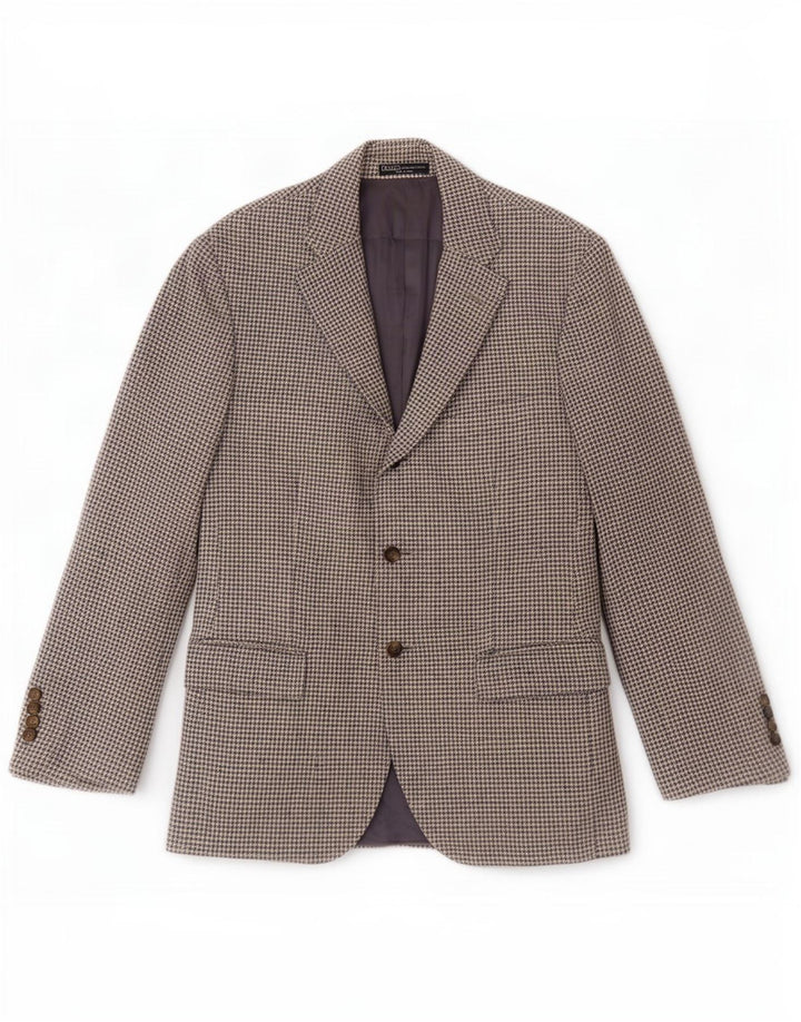 Polo Ralph Lauren Veste blazer à 3 boutons pour homme UK 40 pied-de-poule bleu moyen