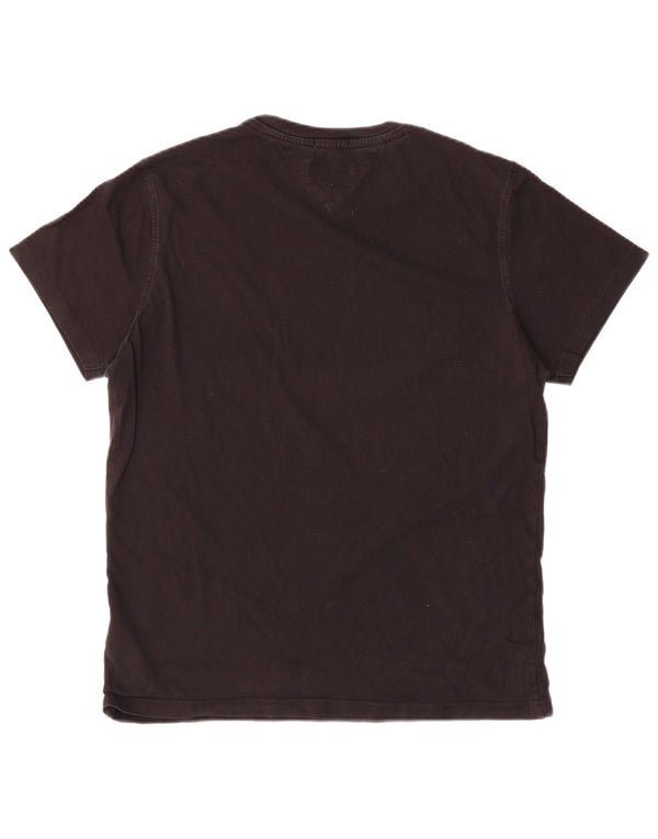 Tommy Hilfiger T-Shirt Homme Haut Large Noir Coton