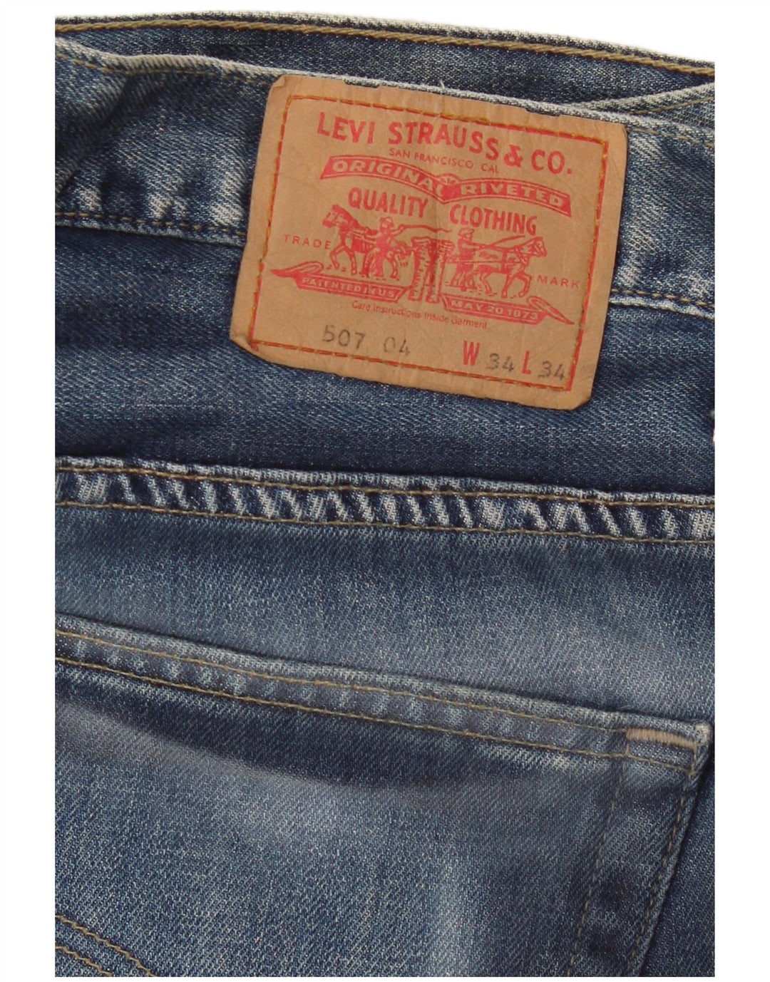 Levi's Jean Bootcut 507 Femme W34 L34 Bleu