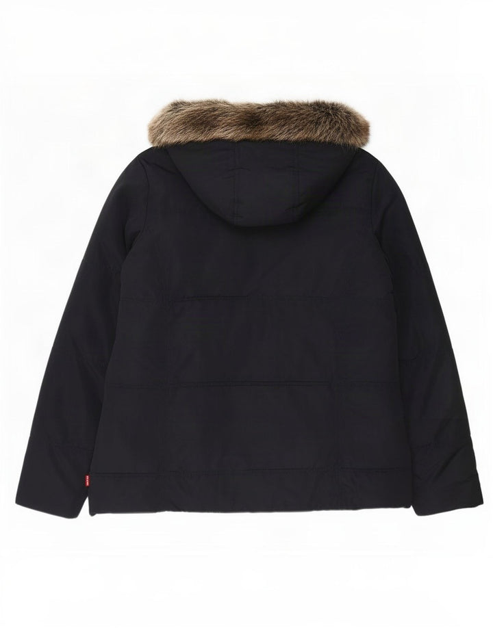 Levi's Veste matelassée à capuche fille 15-16 ans Bleu marine Polyester