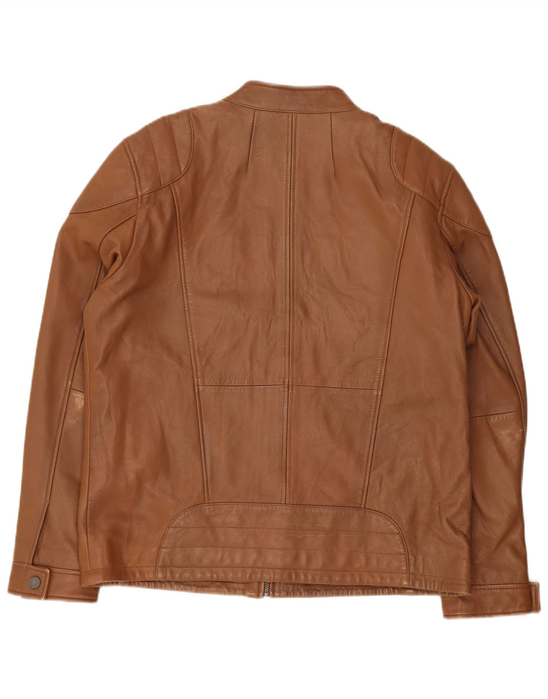 Bruno Banani Veste de motard en cuir pour homme UK 44 2XL Marron