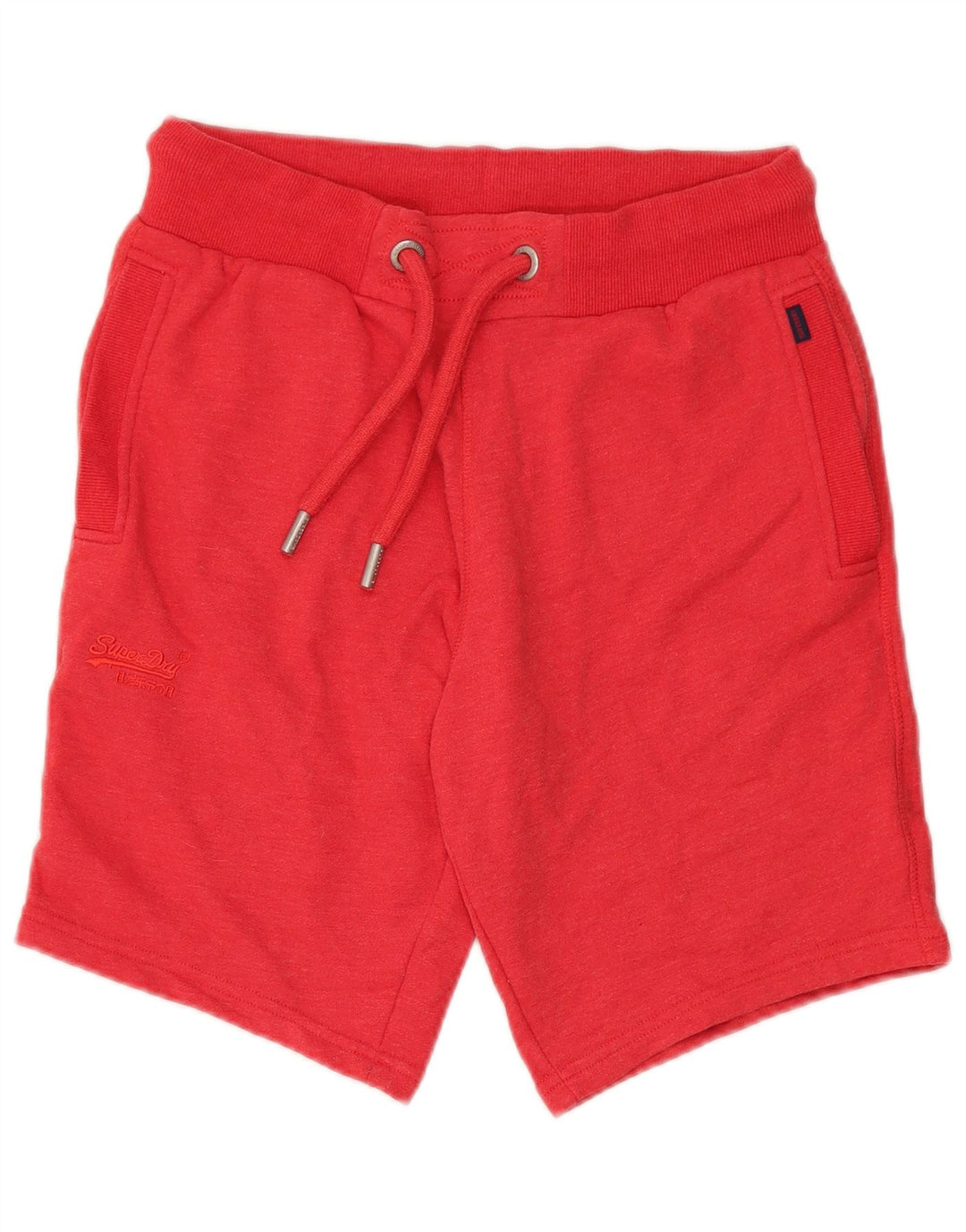 Superdry Short de Sport Homme Rouge Moyen Coton