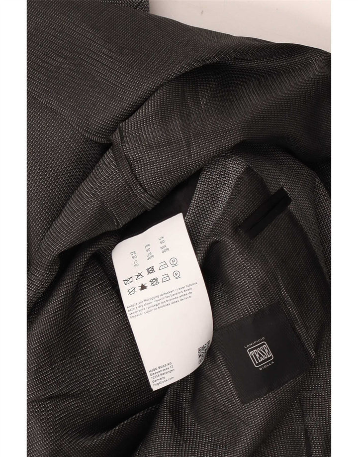 Lanificio In Biella Veste Blazer 2 Boutons Homme UK 50 Grand Gris