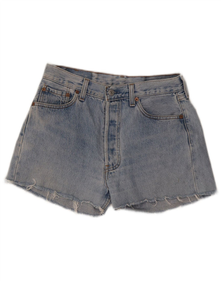 Levi's Short en Jean Taille Haute 501 Femme Bleu Moyen W30