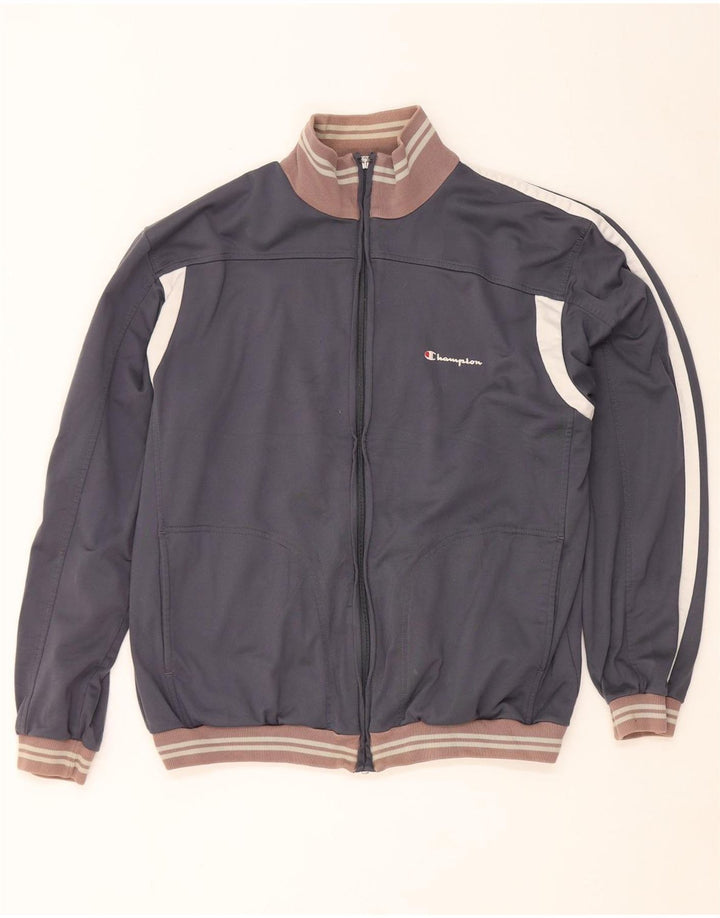 Champion Veste de survêtement pour homme XL Gris Colorblock Polyester