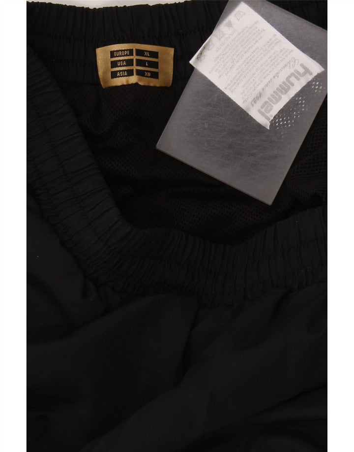 HUMMEL Pantalon de Survêtement Graphique Homme Large Noir Polyester