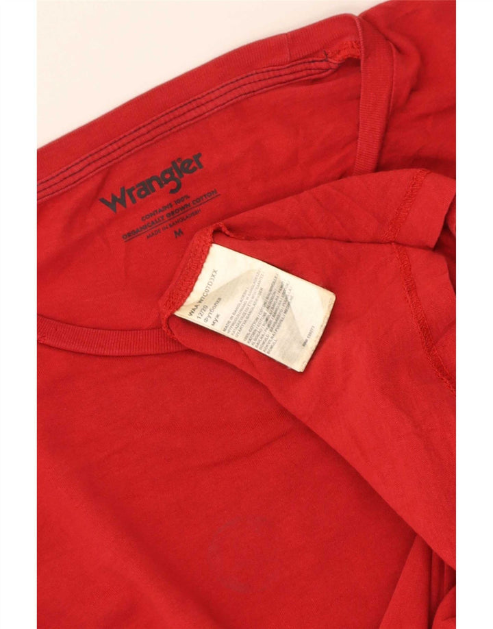 Wrangler T-Shirt Homme Rouge Moyen Coton