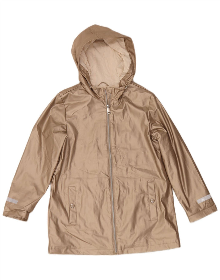 Marks & Spencer Imperméable à capuche fille 9-10 ans Doré Polyuréthane