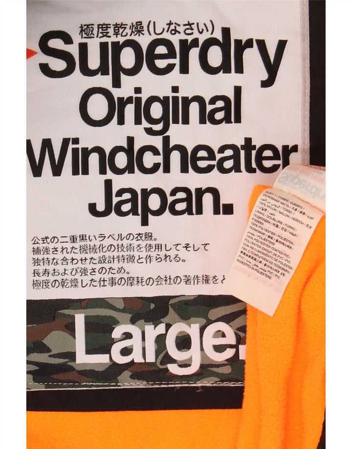Superdry Veste coupe-vent The Windcheater pour femme UK 16 Large Noir