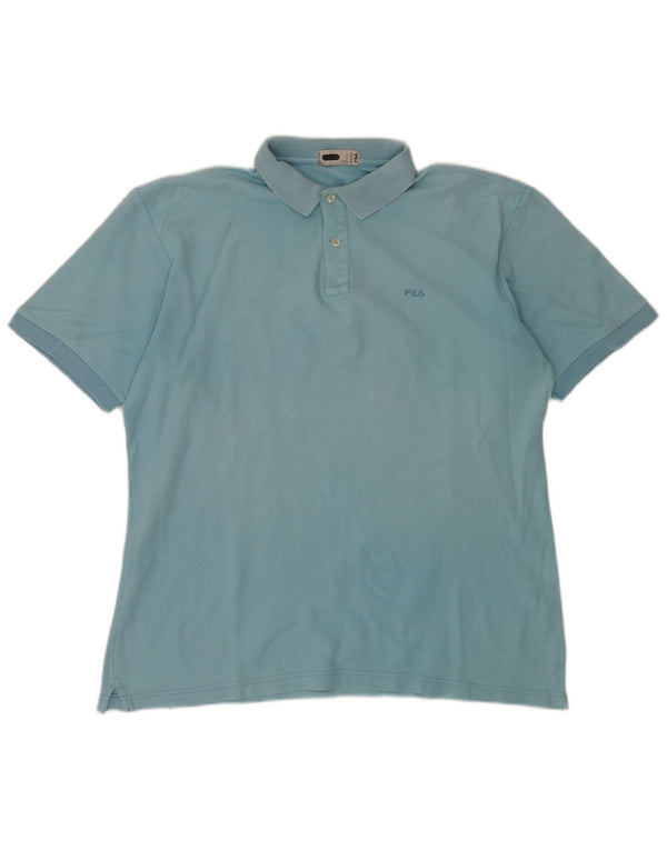 Fila Mens Polo Shirt IT 52 Large Blue