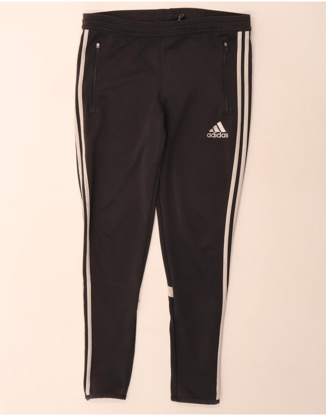 Adidas Pantalon de survêtement Climalite pour homme Petit Noir Polyester Colorblock