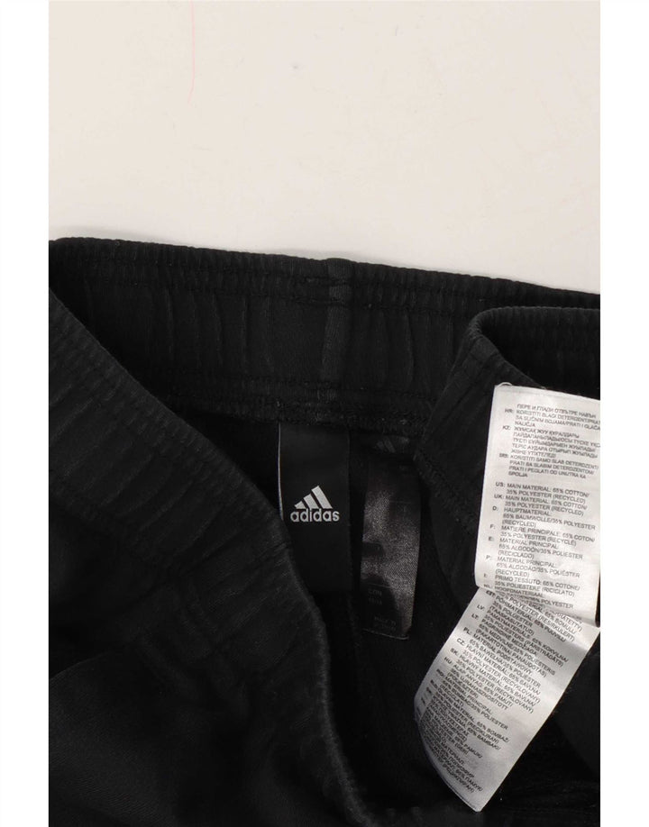 Adidas Short de sport graphique pour homme en coton noir moyen