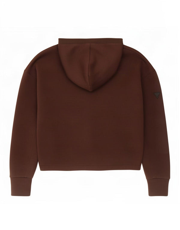 Guess Pull à capuche surdimensionné pour femme UK 10 Petite Viscose Marron